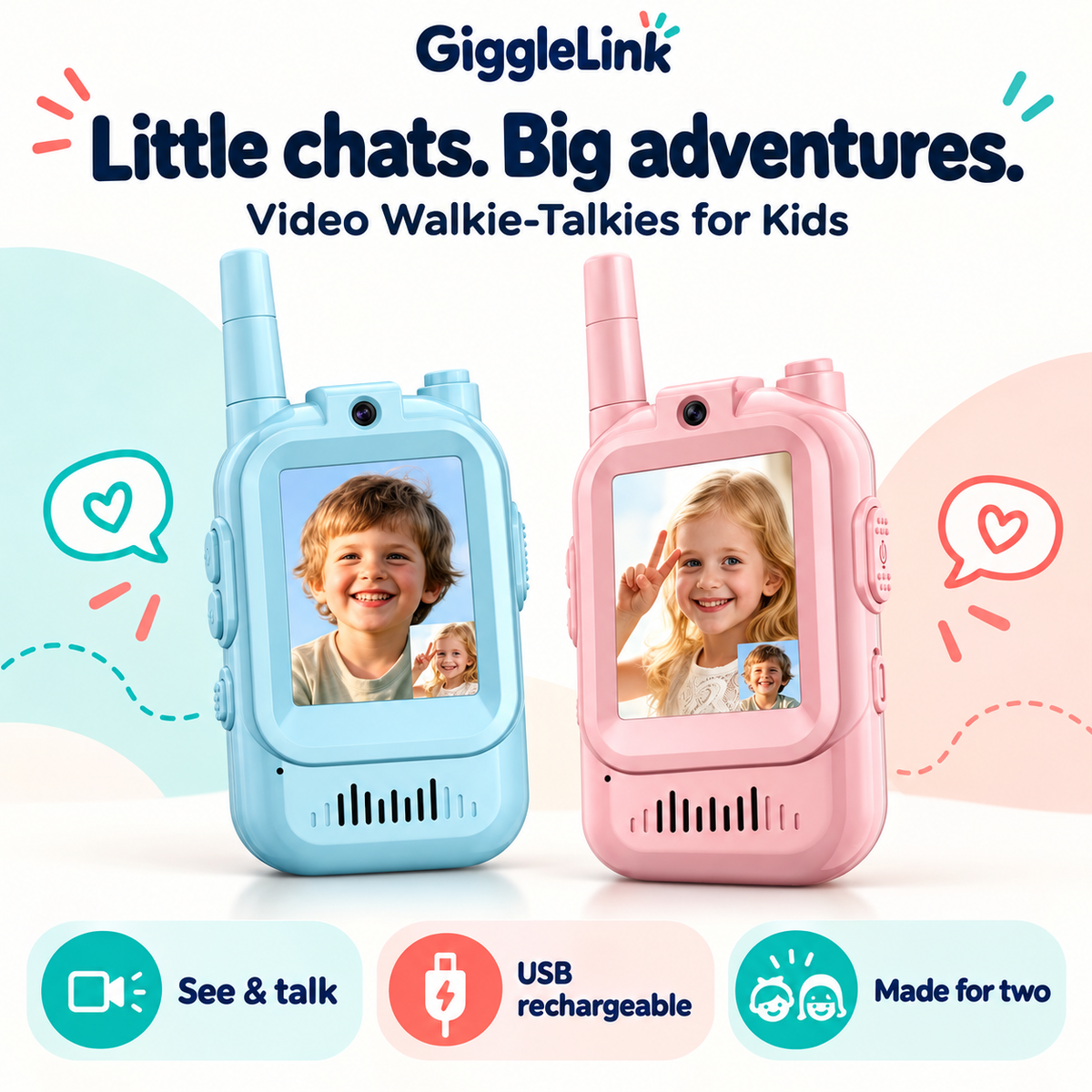 GiggleLink Digital Walkie-Talkie